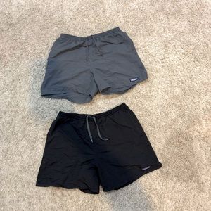 Two pairs of Men’s Medium 5” Patagonia baggies.